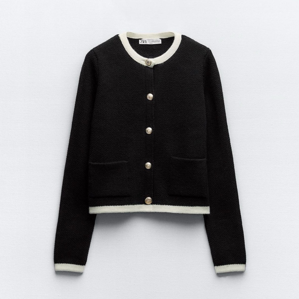 Zara Buttoned Knit Cardigan